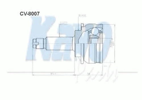 CV-8007 KAVO PARTS Шарнирный комплект, приводной вал (фото 4)