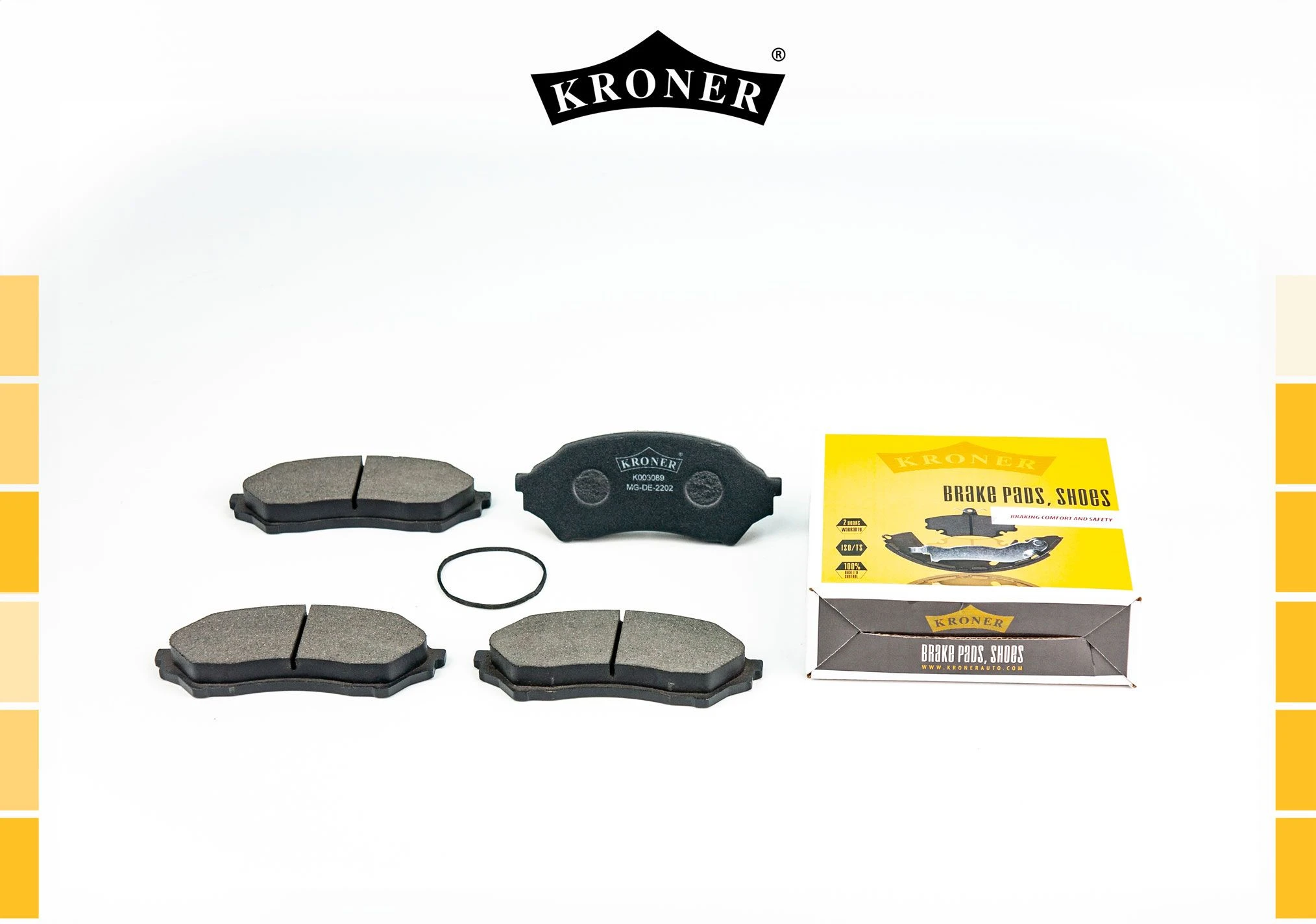 K003089 KRONER Комплект тормозных колодок, дисковый тормоз (фото 1)