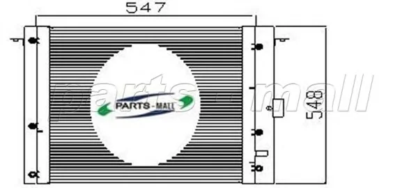 PXNC7-001 PARTS-MALL Радиатор кондиционера (фото 1)