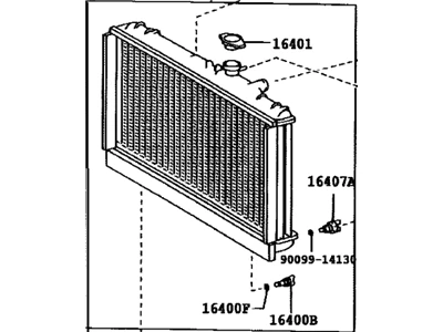 16400-50280 TOYOTA Радиатор lexu (фото 6)