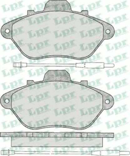 05P583 LPR/AP/RAL Комплект тормозных колодок, дисковый тормоз (фото 2)