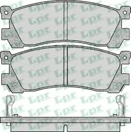 05P038 LPR/AP/RAL Комплект тормозных колодок, дисковый тормоз (фото 2)