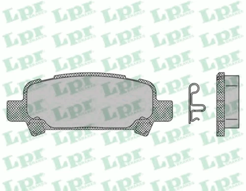 05P838 LPR/AP/RAL Комплект тормозных колодок, дисковый тормоз (фото 2)