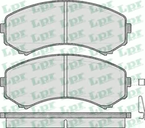 05P569 LPR/AP/RAL Комплект тормозных колодок, дисковый тормоз (фото 2)