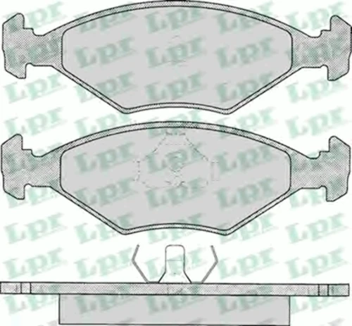 05P016 LPR/AP/RAL Комплект тормозных колодок, дисковый тормоз (фото 2)
