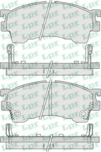 05P1017 LPR/AP/RAL Комплект тормозных колодок, дисковый тормоз (фото 2)