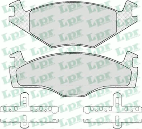 05P224 LPR/AP/RAL Комплект тормозных колодок, дисковый тормоз (фото 2)