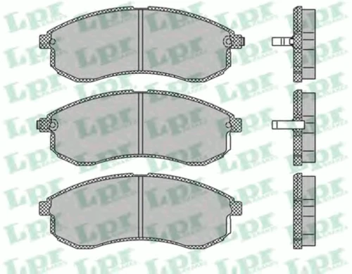 05P1334 LPR/AP/RAL Комплект тормозных колодок, дисковый тормоз (фото 2)