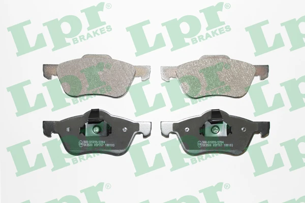 05P707 LPR/AP/RAL Комплект тормозных колодок, дисковый тормоз (фото 3)