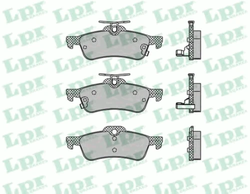 05P1458 LPR/AP/RAL Комплект тормозных колодок, дисковый тормоз (фото 2)