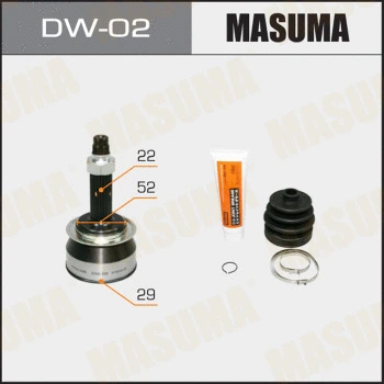 DW-02 MASUMA Шарнирный комплект, приводной вал (фото 1)