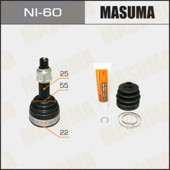 NI-60 MASUMA Шарнирный комплект, приводной вал (фото 1)