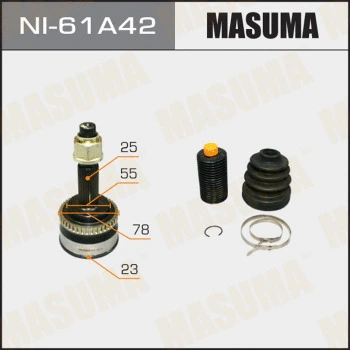 NI-61A42 MASUMA Шарнирный комплект, приводной вал (фото 1)