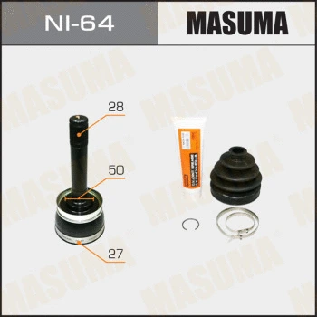 NI-64 MASUMA Шарнирный комплект, приводной вал (фото 1)