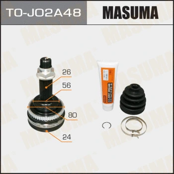 TO-J02A48 MASUMA Шарнирный комплект, приводной вал (фото 1)