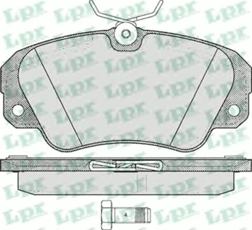 05P449 LPR/AP/RAL Комплект тормозных колодок, дисковый тормоз (фото 2)