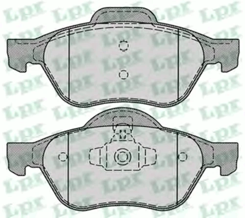 05P1279 LPR/AP/RAL Комплект тормозных колодок, дисковый тормоз (фото 2)