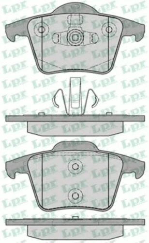 05P1234 LPR/AP/RAL Комплект тормозных колодок, дисковый тормоз (фото 2)