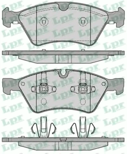 05P1253 LPR/AP/RAL Комплект тормозных колодок, дисковый тормоз (фото 2)