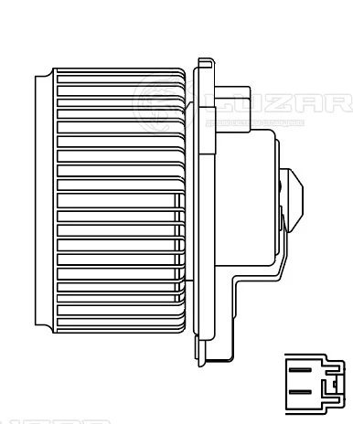 LFh 1952 LUZAR Электродвигатель, вентиляция салона (фото 4)