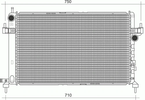 350213977000 MAGNETI MARELLI Радиатор, охлаждение двигателя (фото 2)