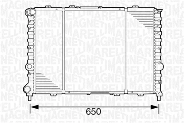 350213100700 MAGNETI MARELLI Радиатор, охлаждение двигателя (фото 3)