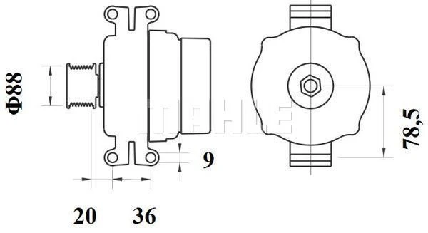 MG 935 KNECHT/MAHLE Генератор (фото 1)