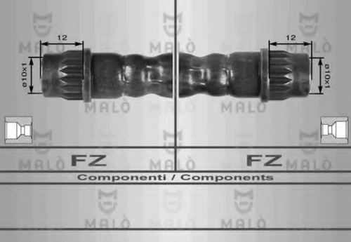 80201 MALO Тормозной шланг (фото 2)