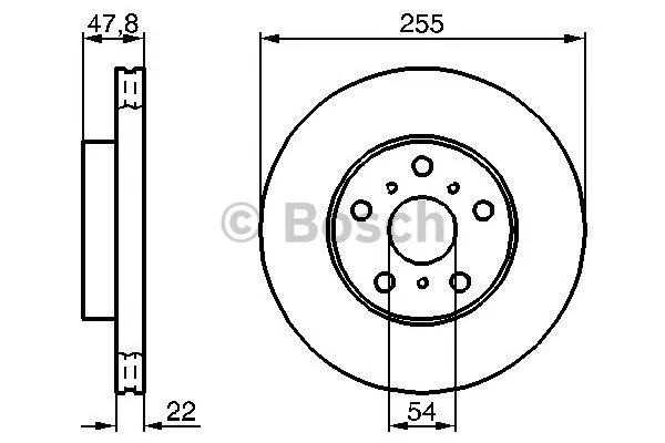 0 986 478 295 BOSCH Тормозной диск (фото 1)