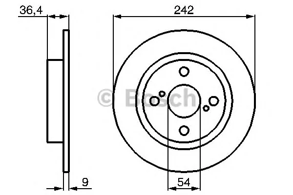 0 986 478 559 BOSCH Тормозной диск (фото 1)