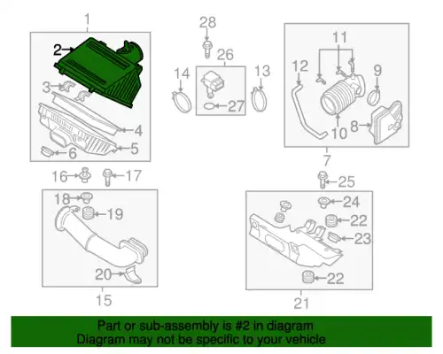 N3H113Z01G MAZDA Фильтр воздушный n3h113z01g (фото 2)