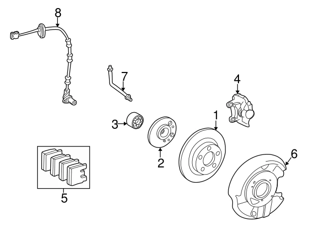 0014209520 MERCEDES Колодки тормозные, задние w210,124 #x (фото 3)