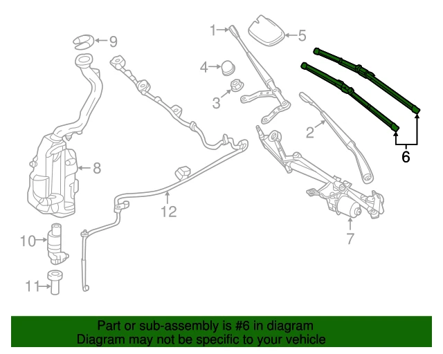 2468202700 MERCEDES Комплект стеклоочистителей Mercedes-Benz A2468202700 (фото 2)