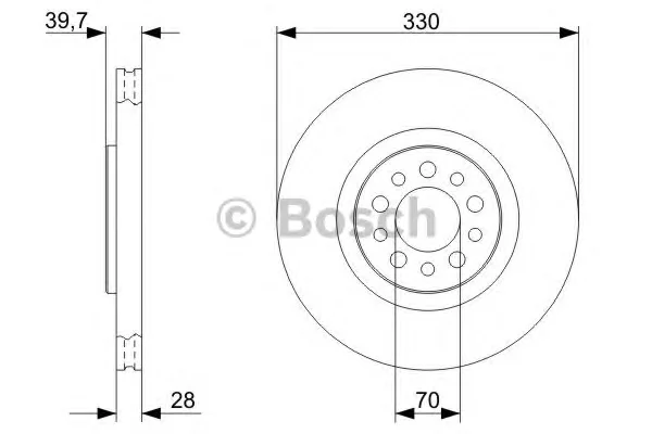 0 986 479 324 BOSCH Тормозной диск (фото 1)