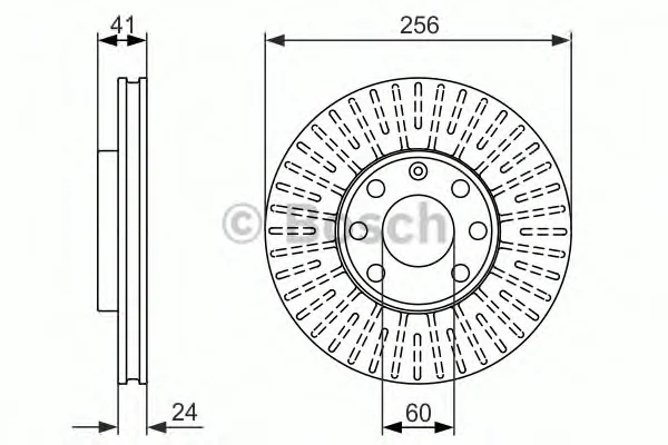 0 986 479 855 BOSCH Тормозной диск (фото 1)