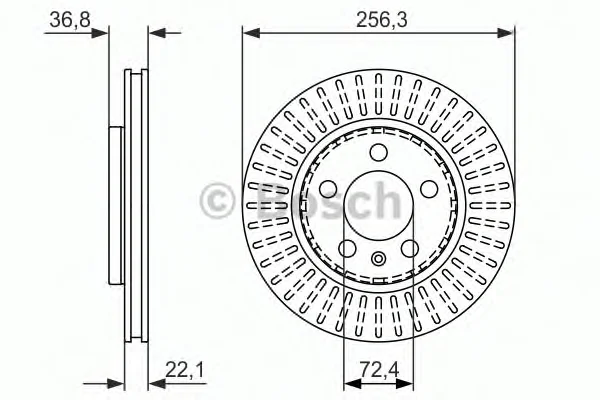 0 986 479 871 BOSCH Тормозной диск (фото 1)