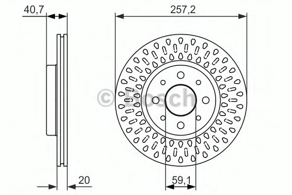 0 986 479 875 BOSCH Тормозной диск (фото 1)