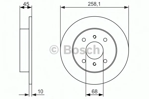 0 986 479 880 BOSCH Тормозной диск (фото 1)