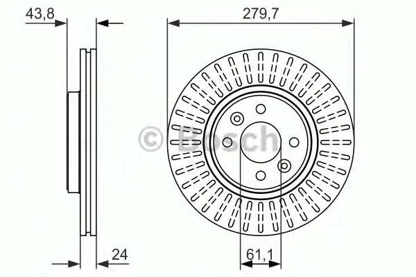 0 986 479 885 BOSCH Тормозной диск (фото 1)