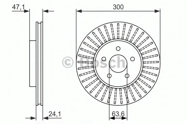 0 986 479 899 BOSCH Тормозной диск (фото 1)