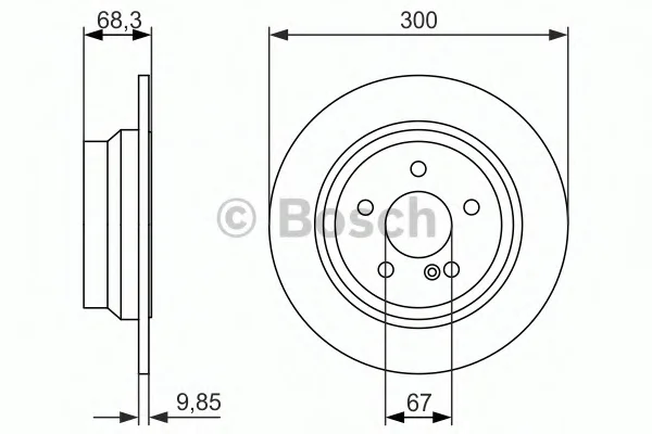 0 986 479 931 BOSCH Тормозной диск (фото 1)