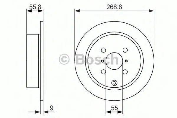 0 986 479 938 BOSCH Тормозной диск (фото 1)