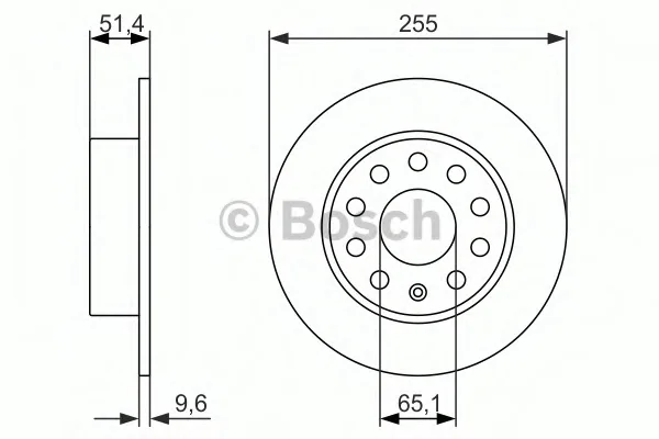 0 986 479 941 BOSCH Тормозной диск (фото 1)