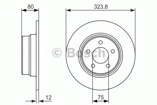 0 986 479 954 BOSCH Тормозной диск (фото 1)