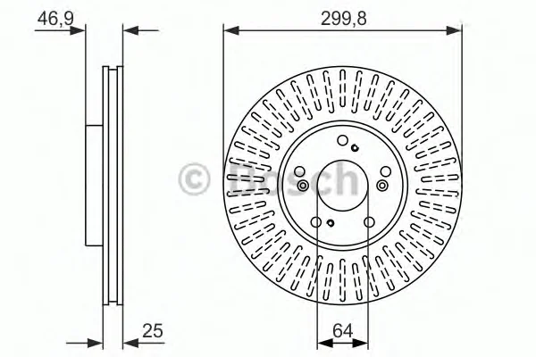 0 986 479 965 BOSCH Тормозной диск (фото 1)