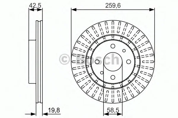 0 986 479 980 BOSCH Тормозной диск (фото 1)