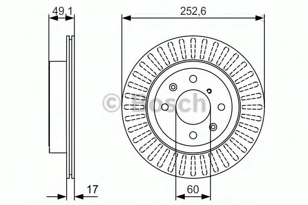 0 986 479 982 BOSCH Тормозной диск (фото 1)