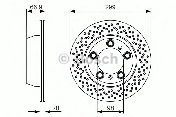 0 986 479 R11 BOSCH Тормозной диск (фото 1)