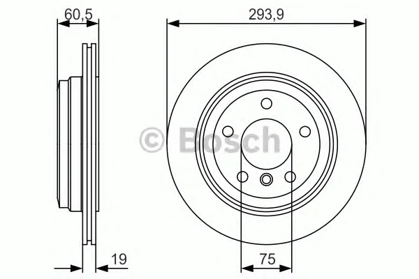 0 986 479 R34 BOSCH Тормозной диск (фото 1)