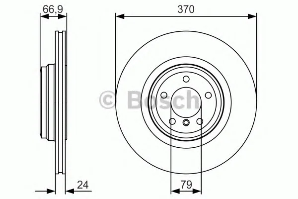 0 986 479 R36 BOSCH Тормозной диск (фото 1)